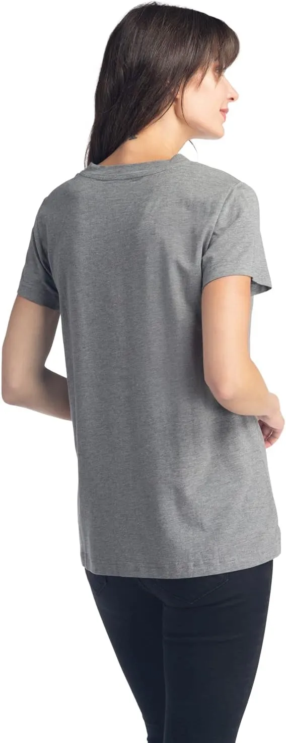 Fishers Finery Women's Ecofabric Short Sleeve V-Neck Tee; Relaxed Fit