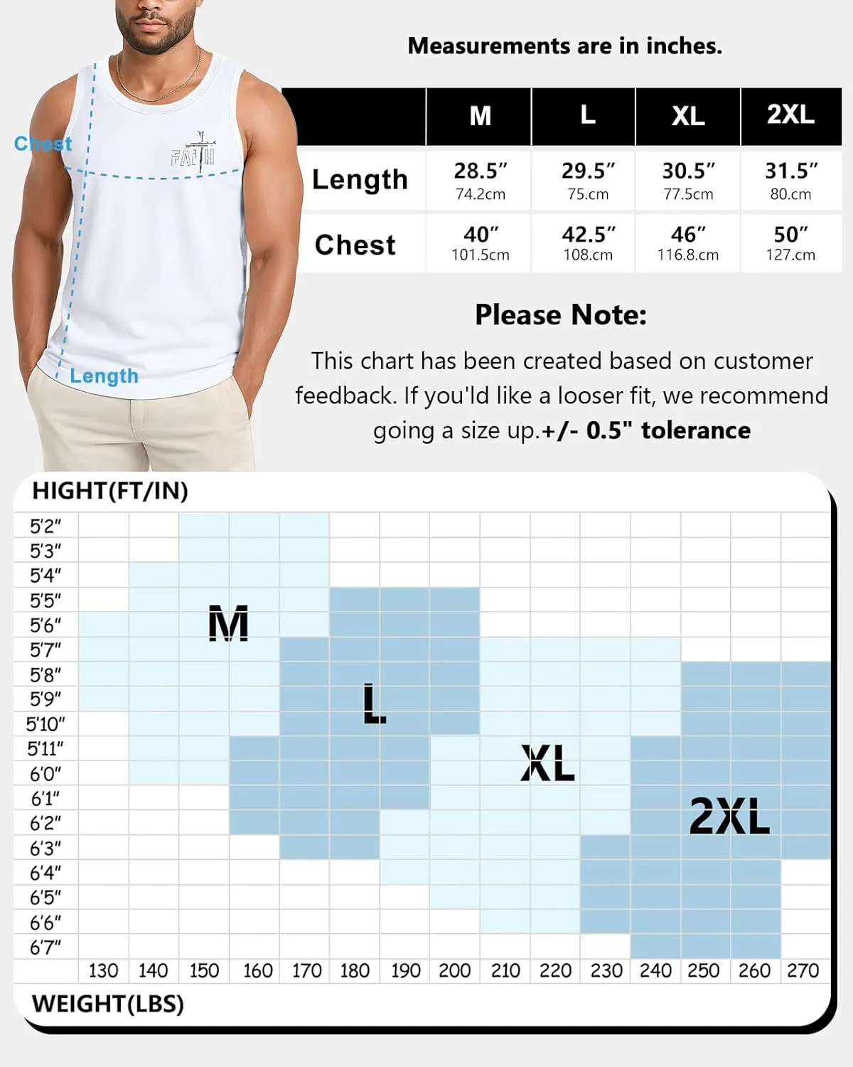 Flafens Tank Tops Men Summer - Sleeveless Shirts Workout Gym Cotton Tank Shirts Graphic Loose Fit Running Sports Casual