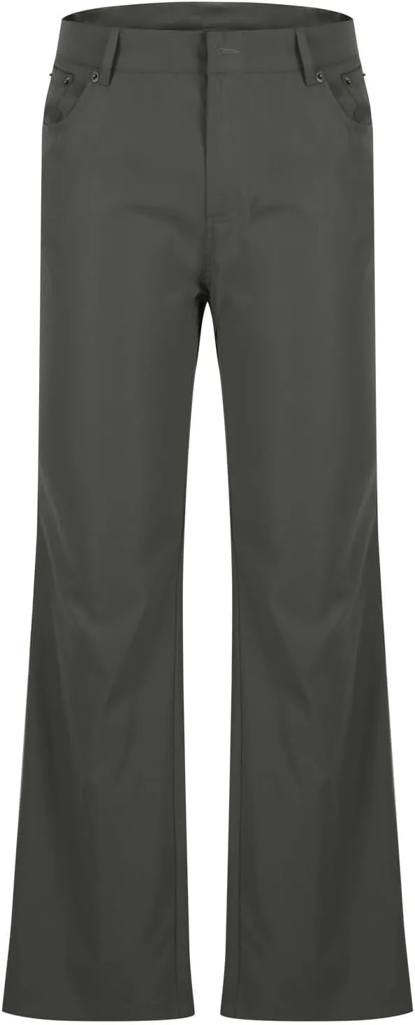 Flare Pants for Men Relaxed Fit Durable Comfortable Classic Stylish Dailywear Casual Travel Versatile Elegant