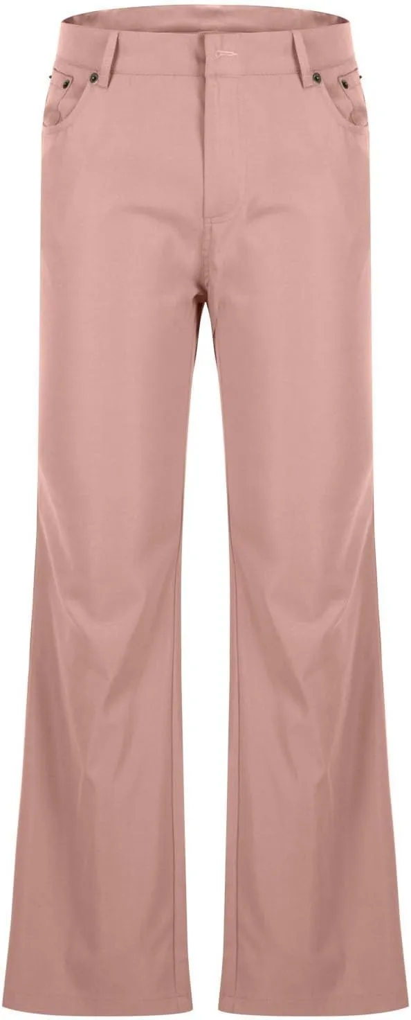 Flare Pants for Men Relaxed Fit Durable Comfortable Classic Stylish Dailywear Casual Travel Versatile Elegant