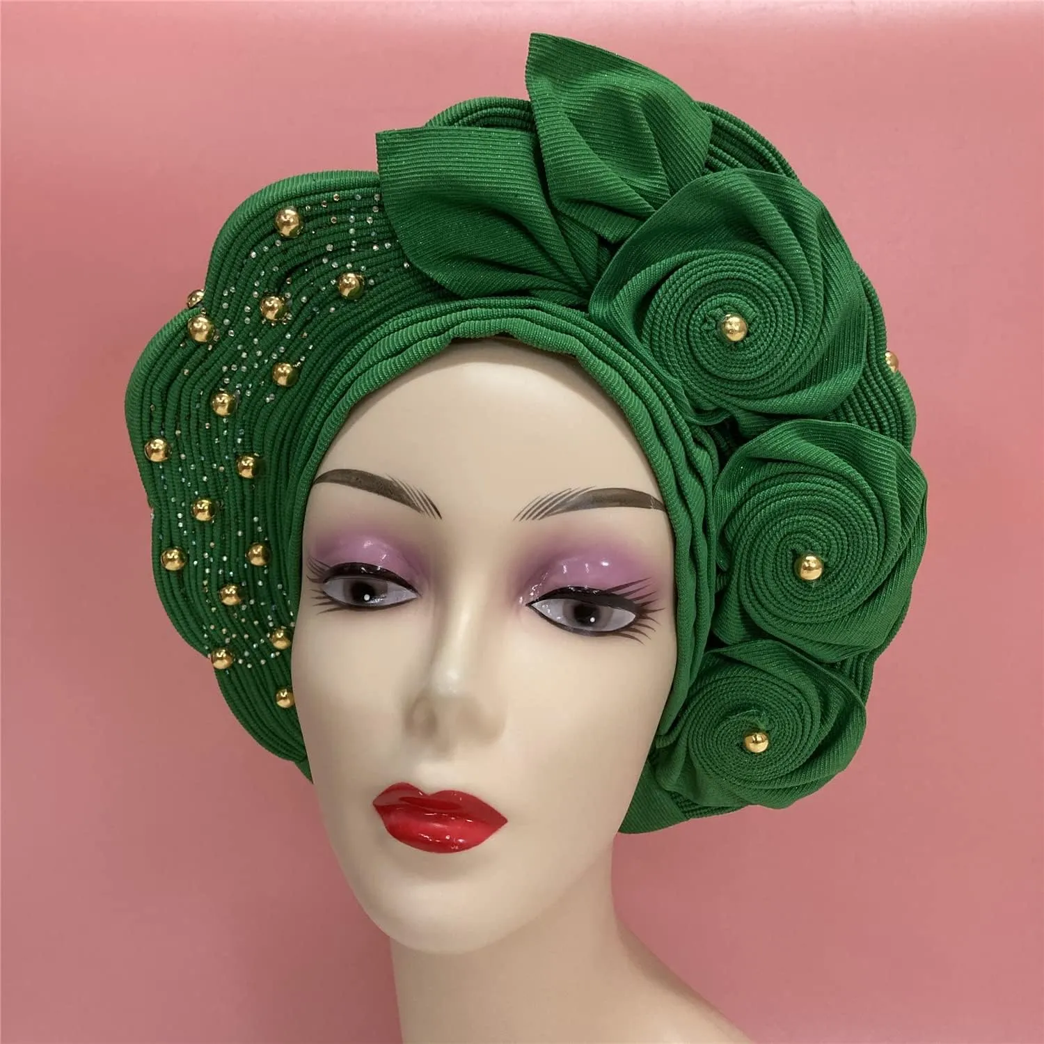 Gele Headties African Headgear Hats for Wedding Party Hats Gele Headties Nigerian Handmade Hats for Women