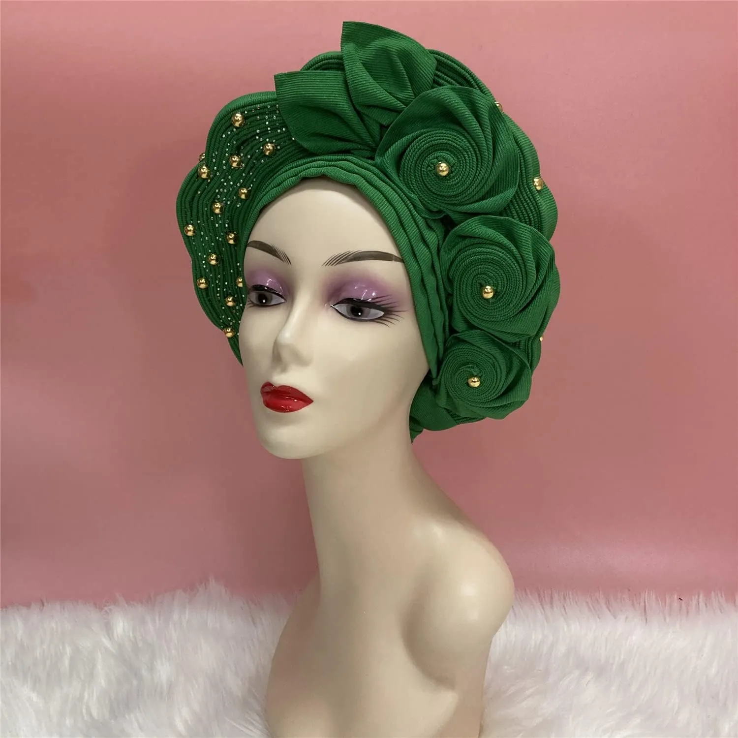 Gele Headties African Headgear Hats for Wedding Party Hats Gele Headties Nigerian Handmade Hats for Women