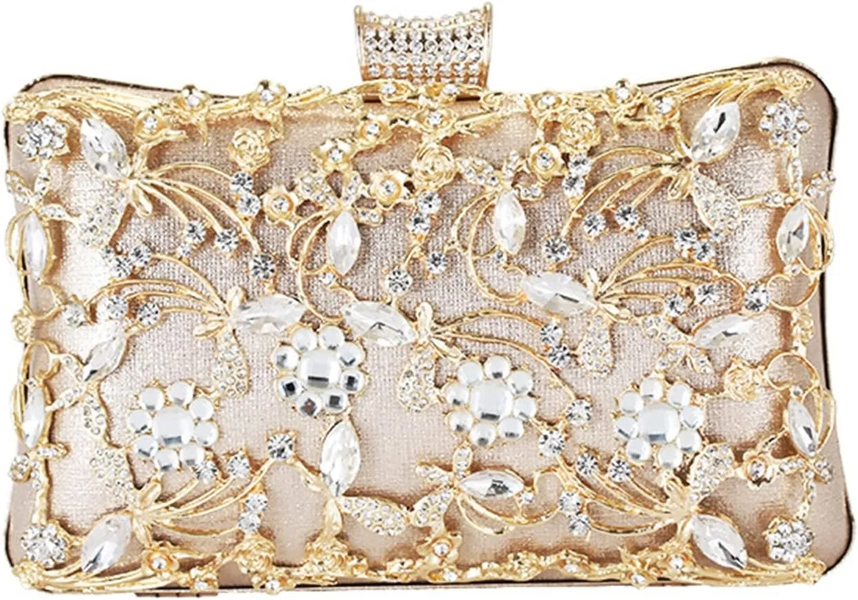 GIBZ Ladies Clutch Bag Women Banquet Clutch Dress Evening Bag for Party Prom Banquet