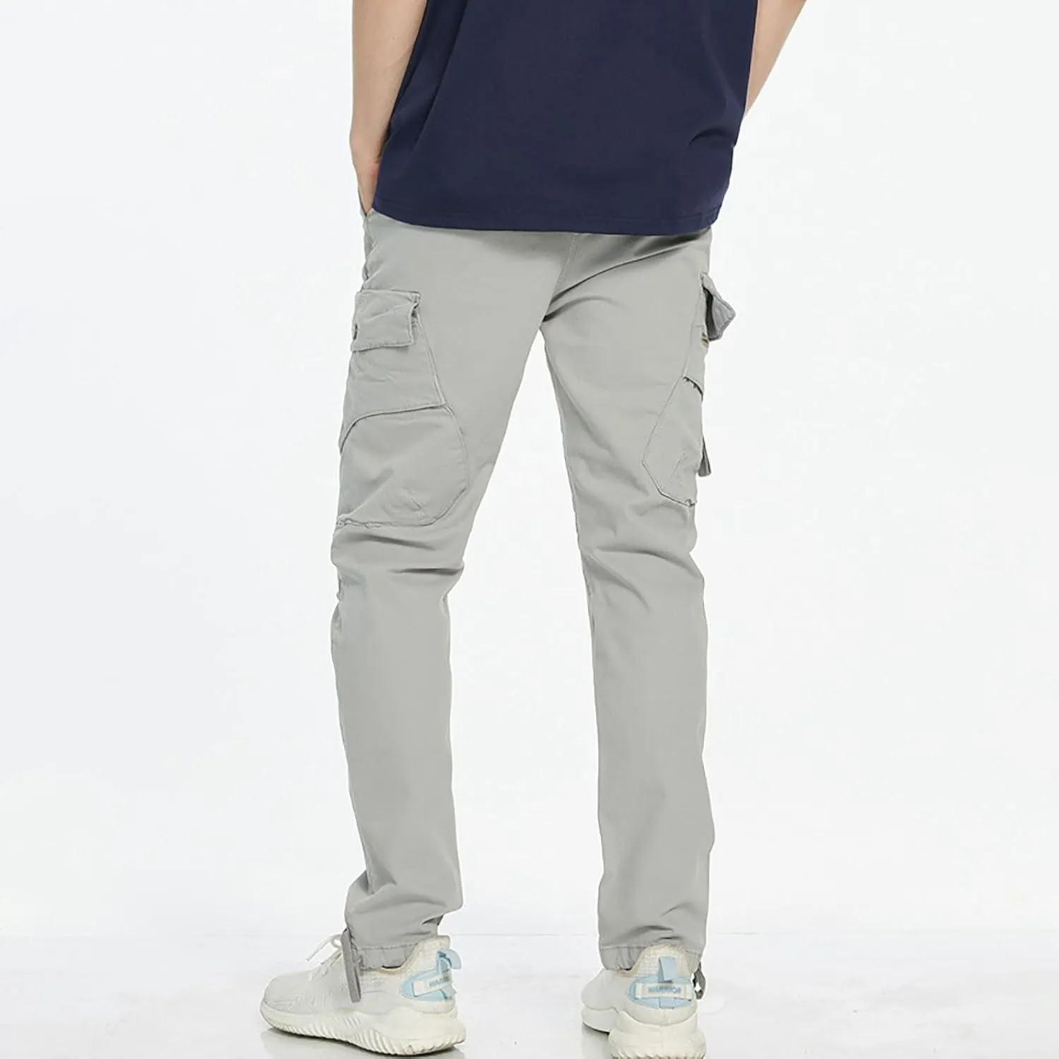 Golf Pants Men Stretch Relaxed Fit Classic Cargo Sweatpants Stretch Waistband Workout Joggers Athletic Hiking Pants