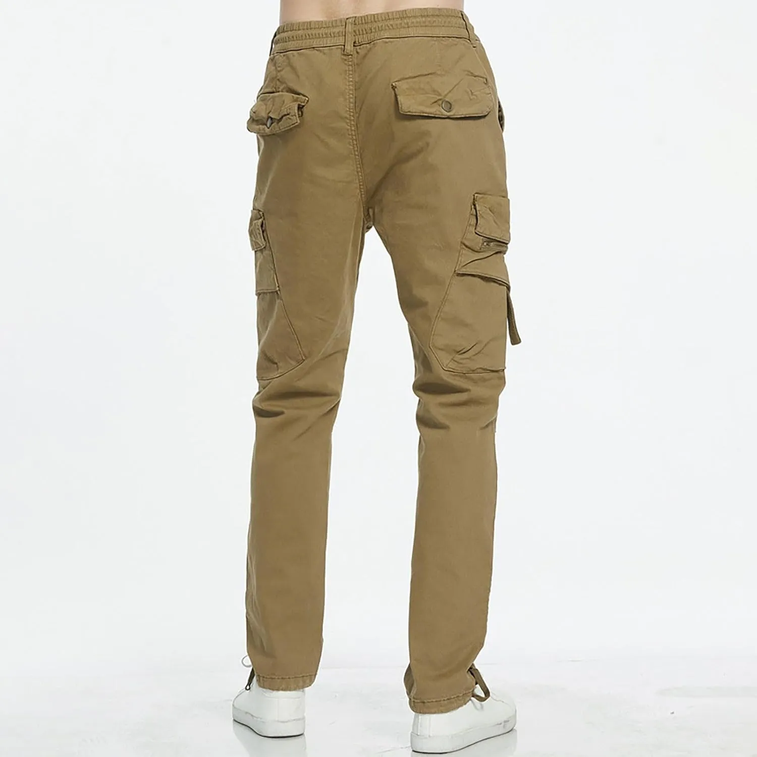 Golf Pants Men Stretch Relaxed Fit Classic Cargo Sweatpants Stretch Waistband Workout Joggers Athletic Hiking Pants