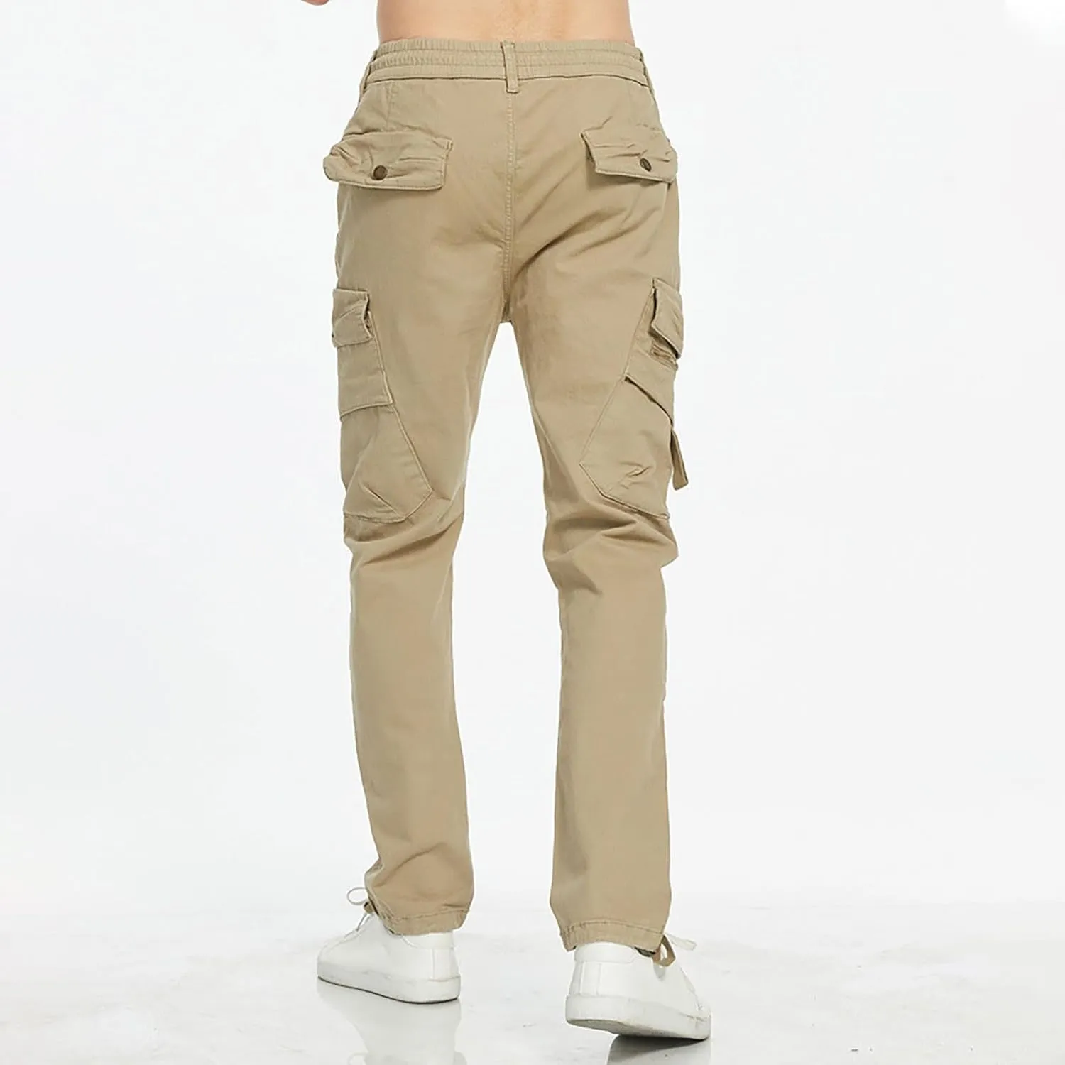 Golf Pants Men Stretch Relaxed Fit Classic Cargo Sweatpants Stretch Waistband Workout Joggers Athletic Hiking Pants