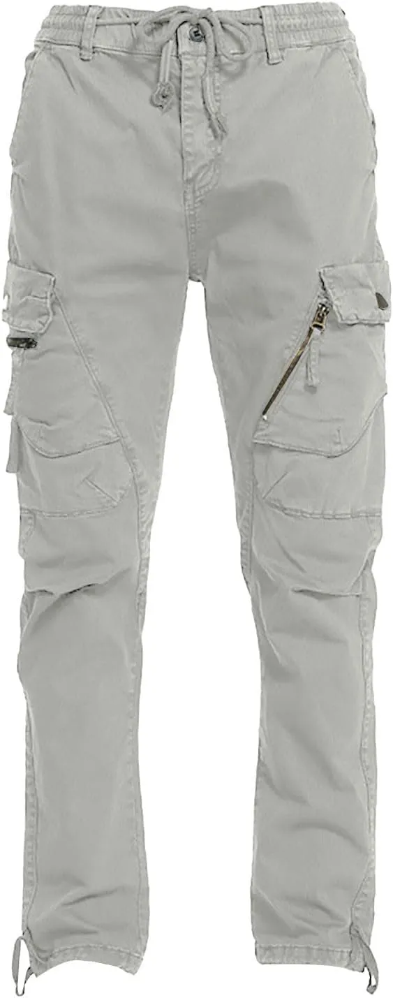 Golf Pants Men Stretch Relaxed Fit Classic Cargo Sweatpants Stretch Waistband Workout Joggers Athletic Hiking Pants