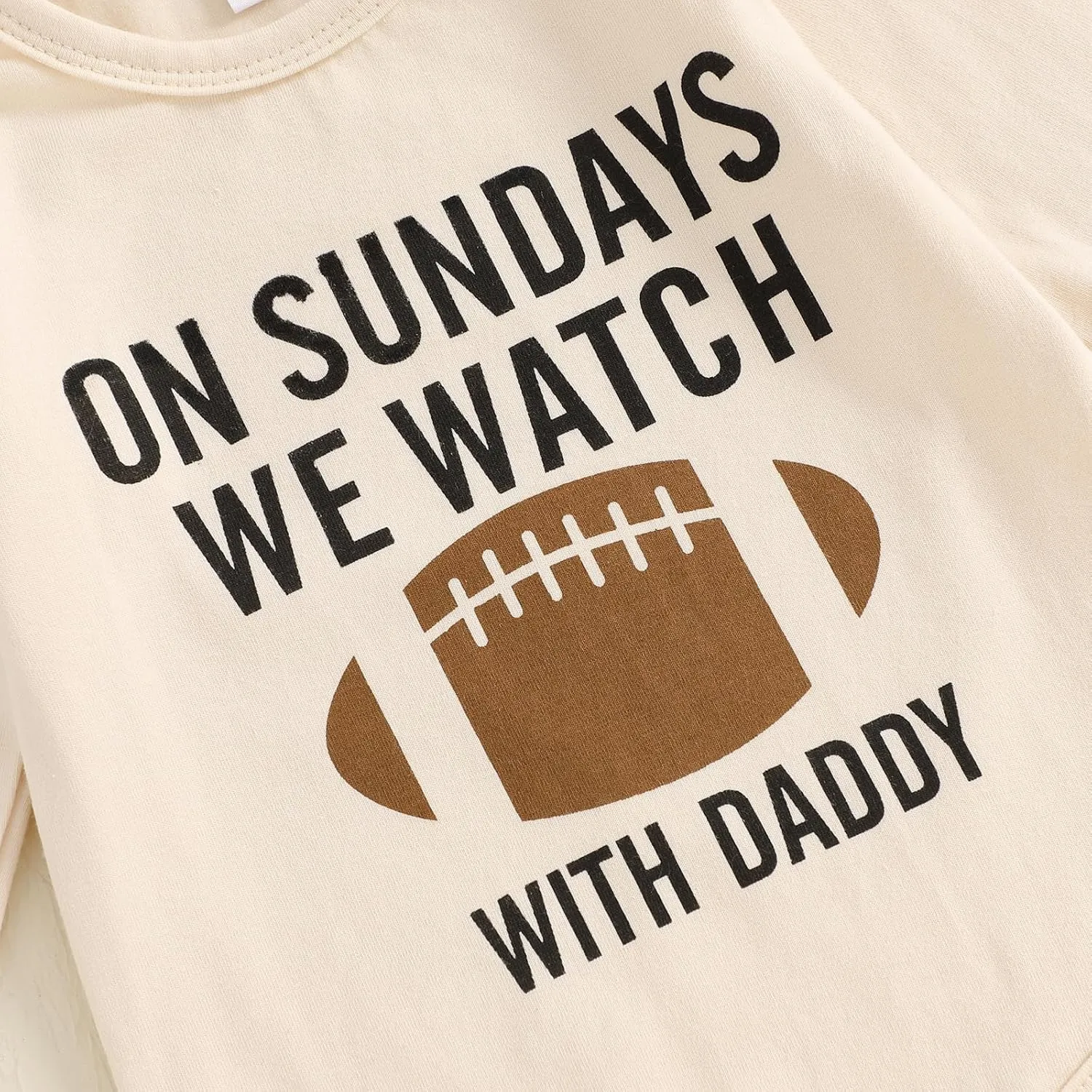 GOOCHEER Newborn Baby Boy Clothes Football Long Sleeve Romper Shirt Tops Pants Fall Winter Outfits Hat Set