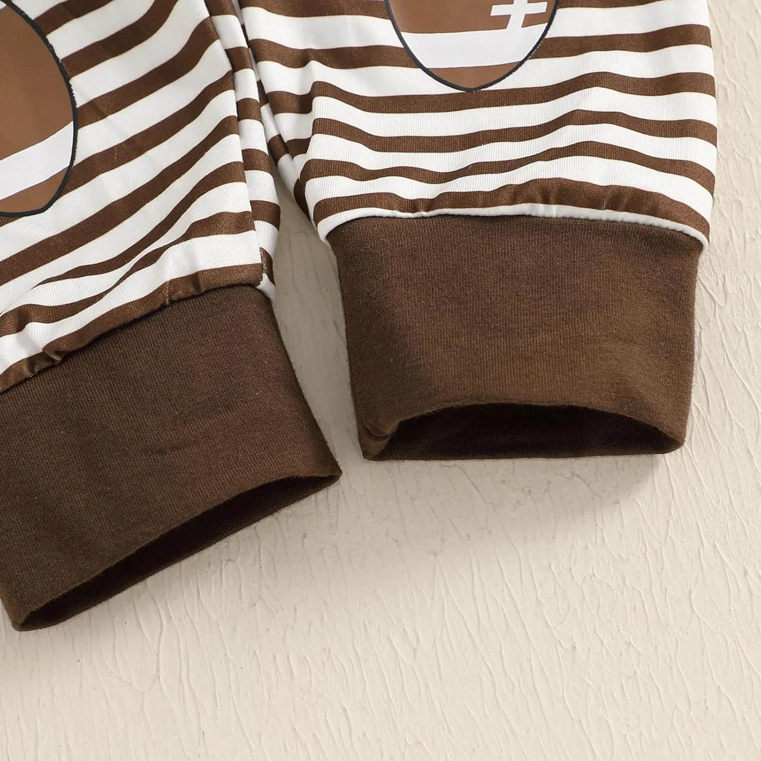 GOOCHEER Newborn Baby Boy Clothes Football Long Sleeve Romper Shirt Tops Pants Fall Winter Outfits Hat Set