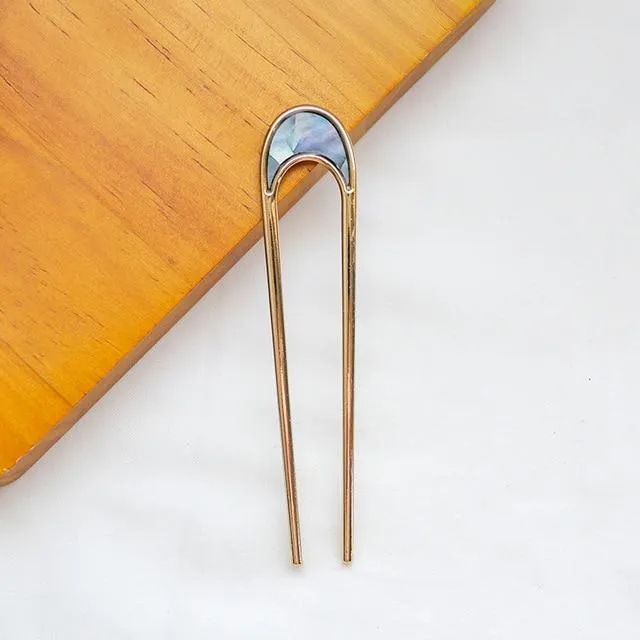 Gradient U Shape Girls Hairpins