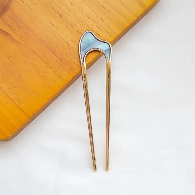 Gradient U Shape Girls Hairpins