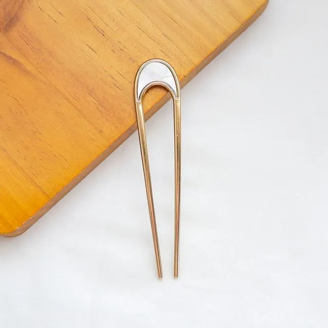 Gradient U Shape Girls Hairpins