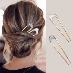 Gradient U Shape Girls Hairpins