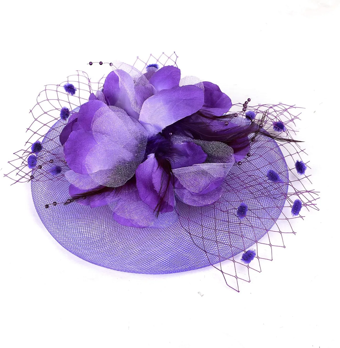 Hair Fascinator Hats for Women Cocktail Tea Party Church Kentucky Hats