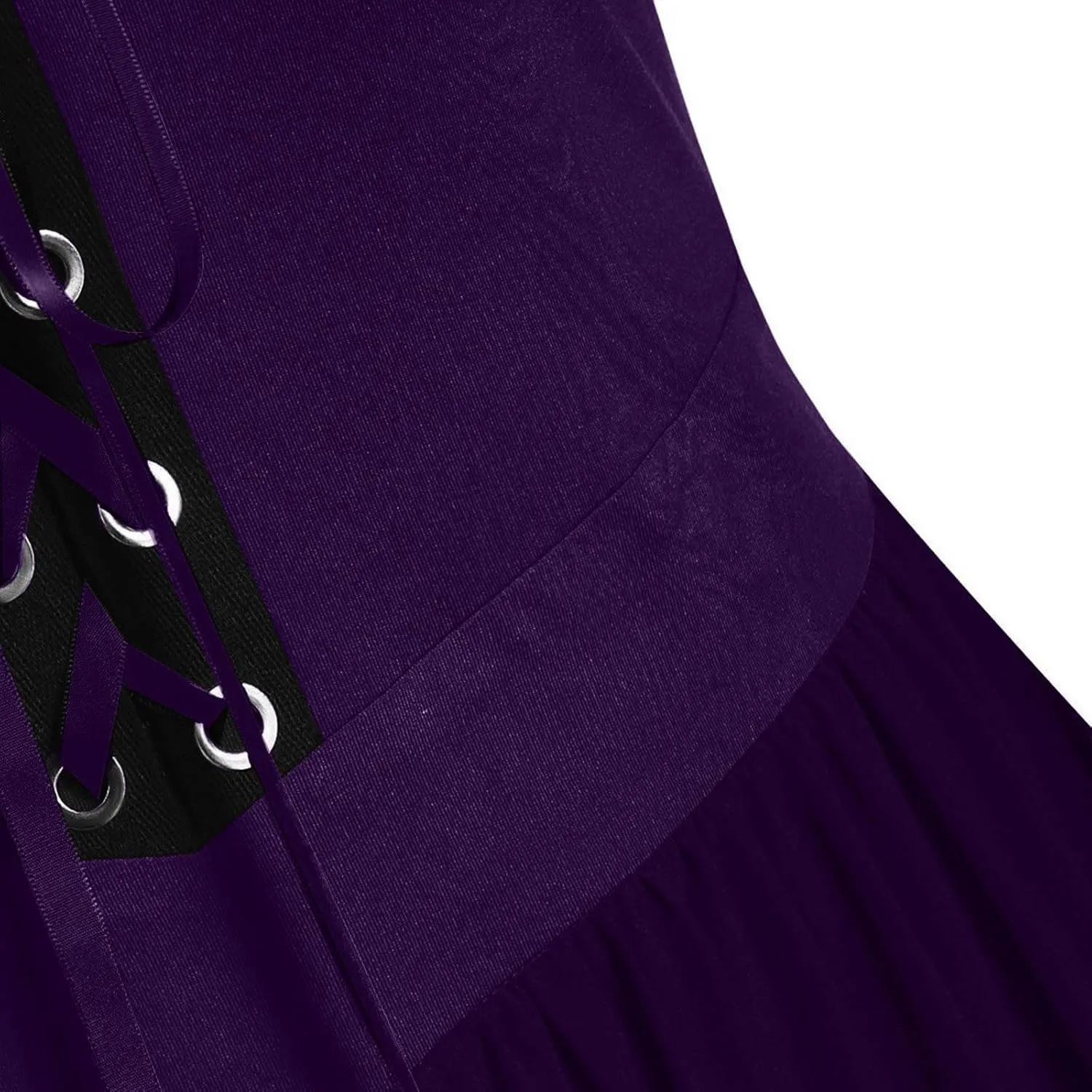 Halloween Costume Dresses for Women Plus Size Cold Shoulder Butterfly Sleeve Gothic Party Dress 2024