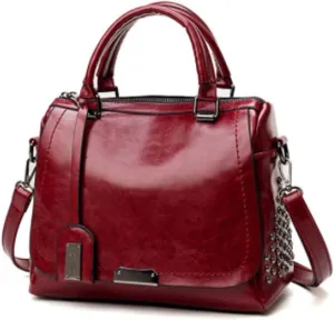 Handbags for women Crossbody Bags for Women Shouler Bag Handbags Women Bags Designer Oil Wax Leather Rivet Bag