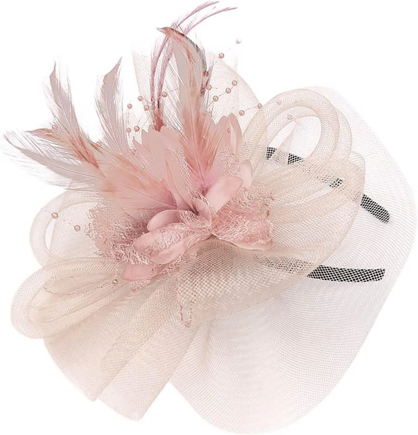 Hat Tea Hat Fascinators Hat Hair Clip Fascinator Hair Clip Hat Bowler Feather Flower Veil Wedding Party , Mesh Headwear