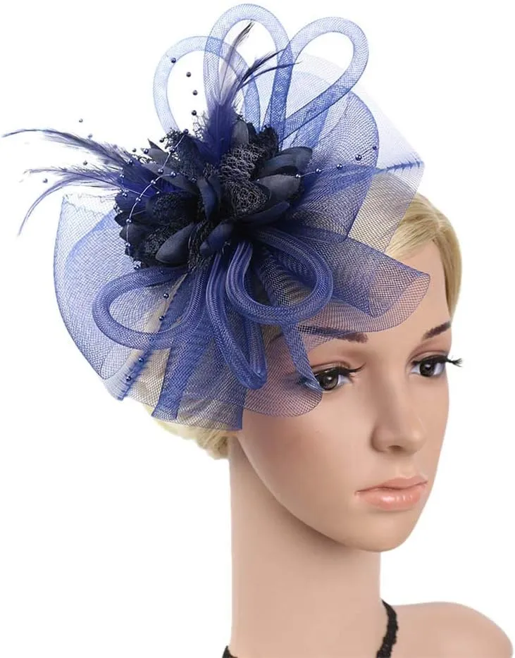 Hat Tea Hat Fascinators Hat Hair Clip Fascinator Hair Clip Hat Bowler Feather Flower Veil Wedding Party , Mesh Headwear