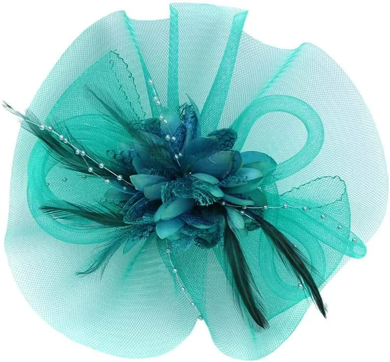Hat Tea Hat Fascinators Hat Hair Clip Fascinator Hair Clip Hat Bowler Feather Flower Veil Wedding Party , Mesh Headwear