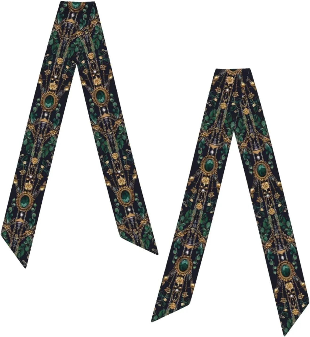 Head Scarf Hair Neck Scarves for Women Fashion Purse Bag Scarfs Handbags Silky Satin Headscarf Charms