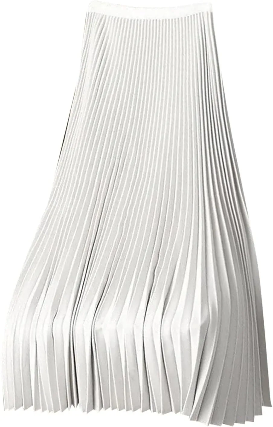 HGps8w Satin Maxi Skirt for Women 2025 Summer Elegant Sliky High Waisted Pleated Versatile Skirts Long Flowy Dress