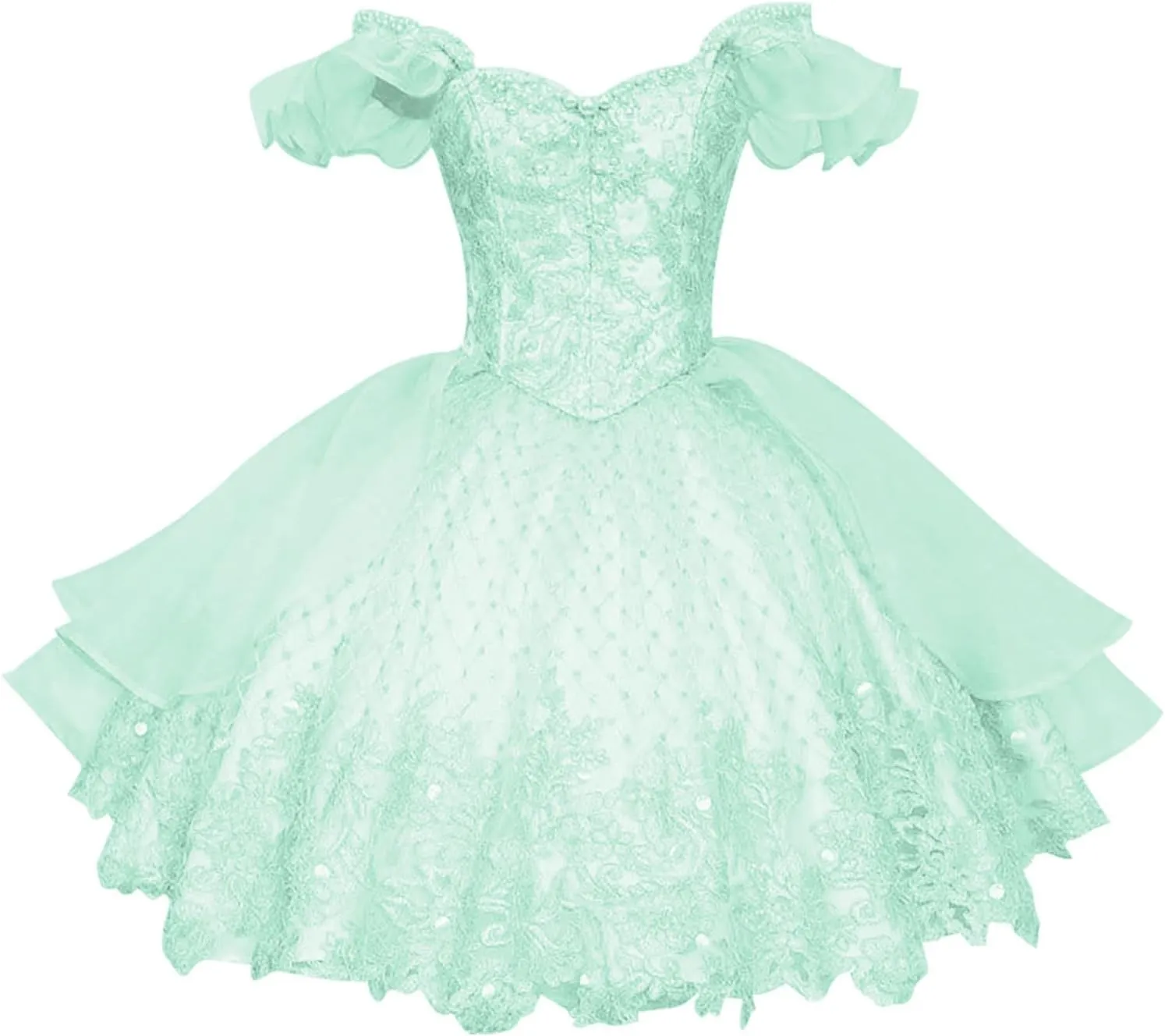 Homecoming Dresses Short 2025 - Lace Beaded Princess Mini Prom Ball Gown Off Shoulder Tulle DAMA Dresses for Quinceanera