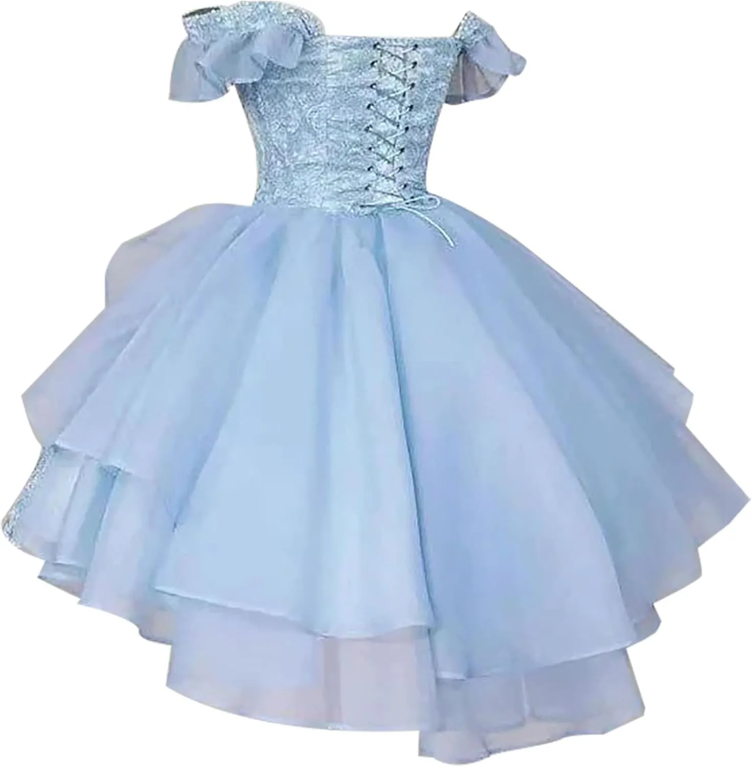 Homecoming Dresses Short 2025 - Lace Beaded Princess Mini Prom Ball Gown Off Shoulder Tulle DAMA Dresses for Quinceanera