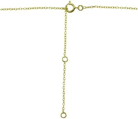 Hoops & Loops 925 Sterling Silver Cubic Zirconia Teardrop Solitaire Necklace for Women, Silver, Yellow Gold, Rose Gold