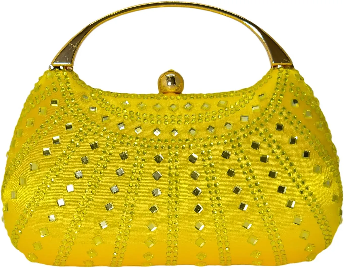 HUANG ZHUANG Elegant Crystal Clutch Rhinestone Handbags For Women Party Purse Wedding Prom Sparkly Bag