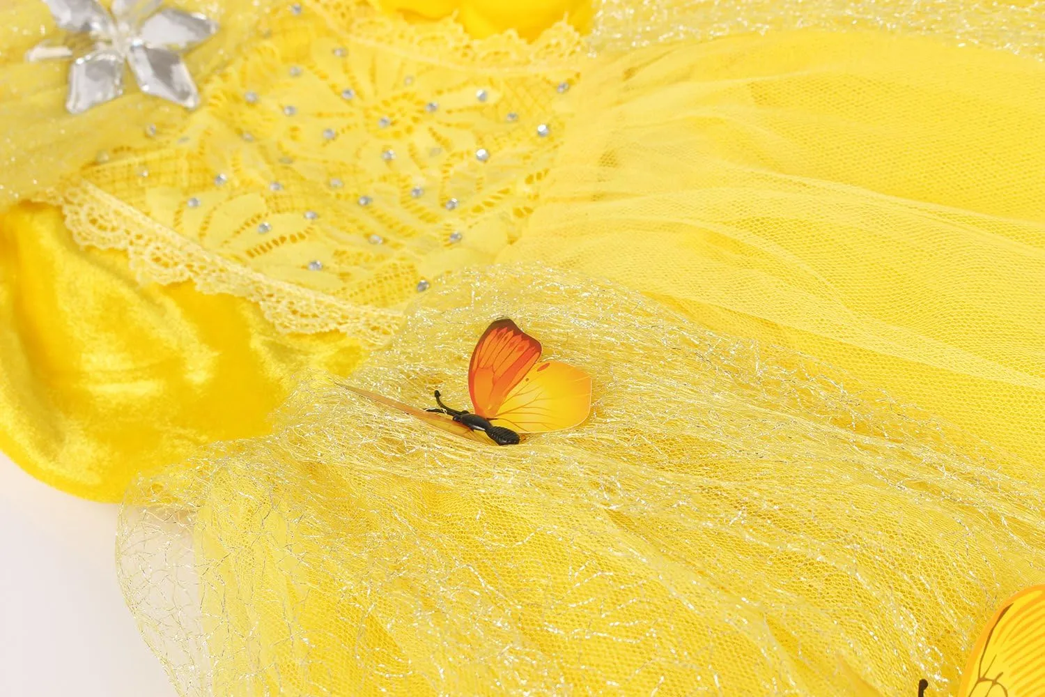 JerrisApparel Flower Girls Dress Princess Costume Butterfly Girl