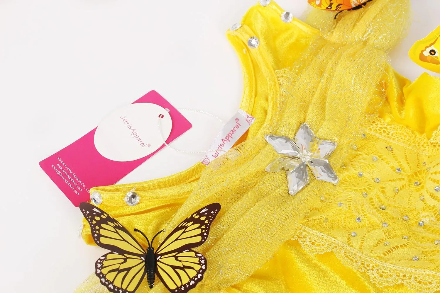 JerrisApparel Flower Girls Dress Princess Costume Butterfly Girl