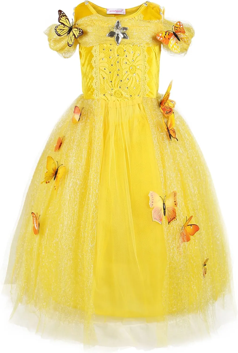 JerrisApparel Flower Girls Dress Princess Costume Butterfly Girl