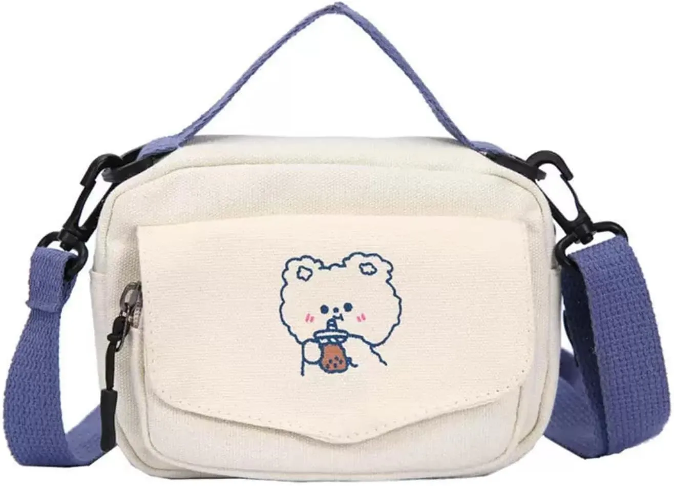 Kawaii Purse Cute Crossbody Bag Kawaii Wallet Gift for Teen Girls with Pin Accessories
