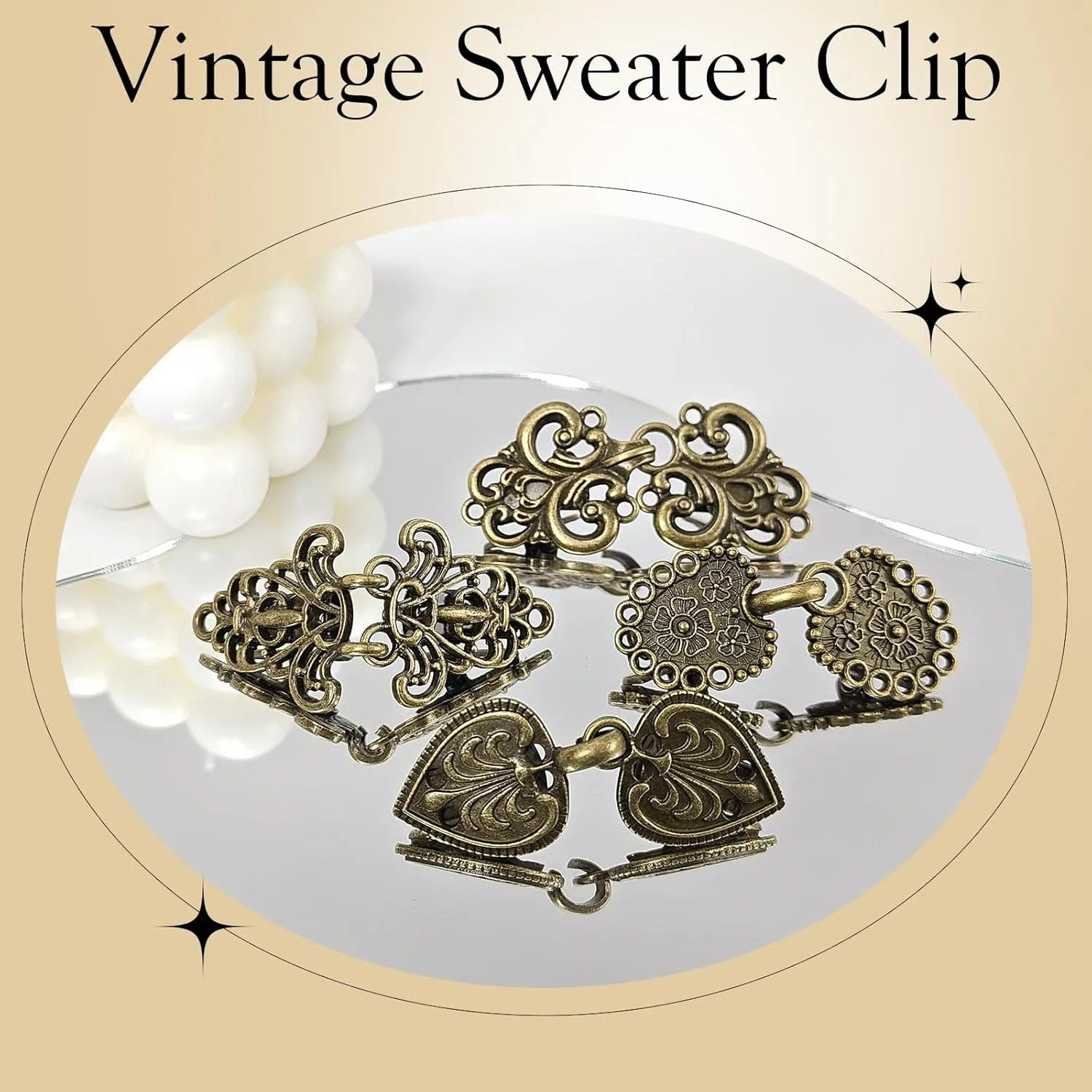 Ladies Sweater Collar Clip Cardigan Clip Shirt Clip Brooch Clip
