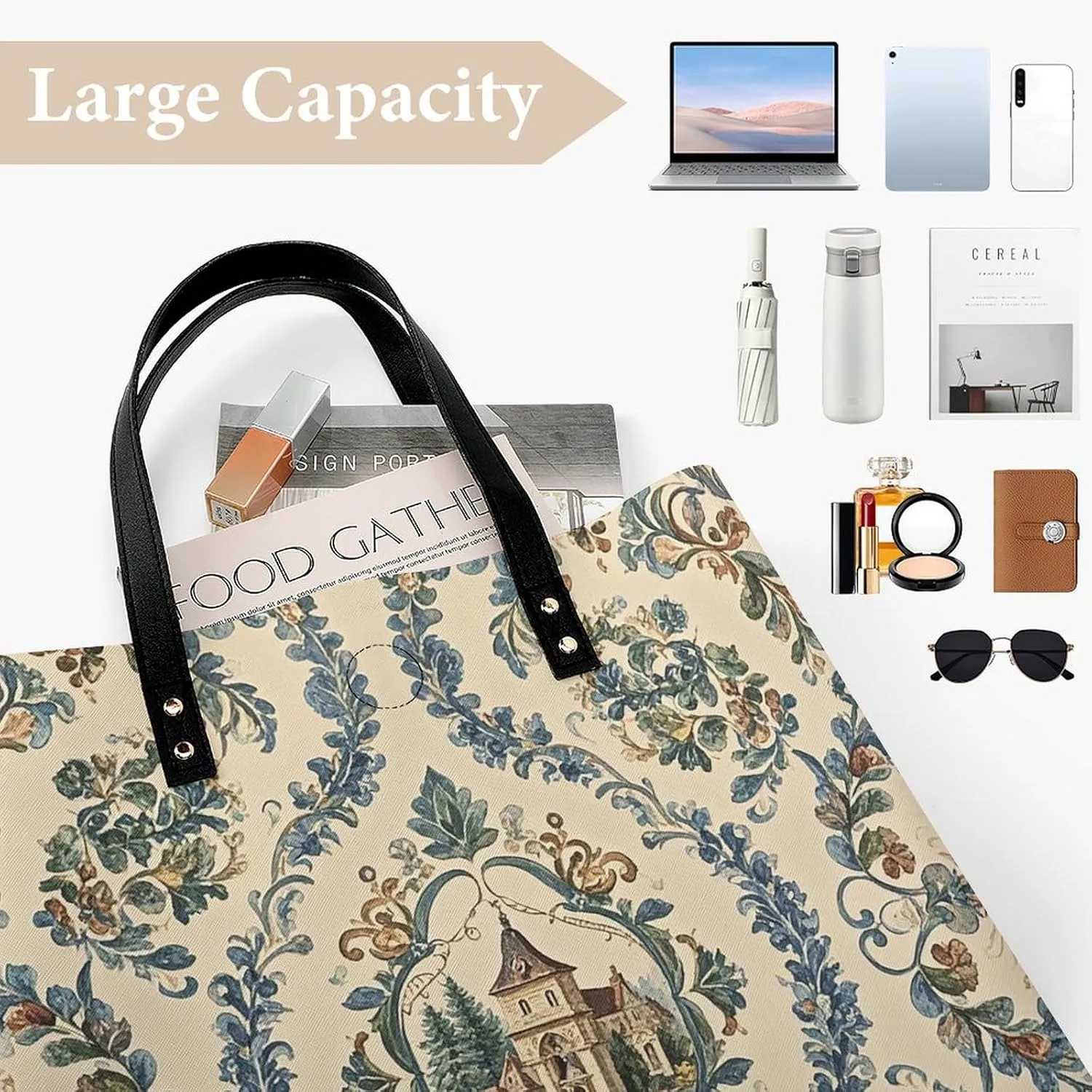 Leather Handbag for Women Tote Bag with Magnetic Buckle Bald Eagle Crossbody Bag Shoulder Bags