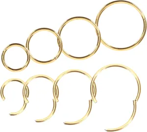 LIFKOME Nose Rings Hoops Nose Rings Hoops Jewelry Gold for Parties and Daily Wear