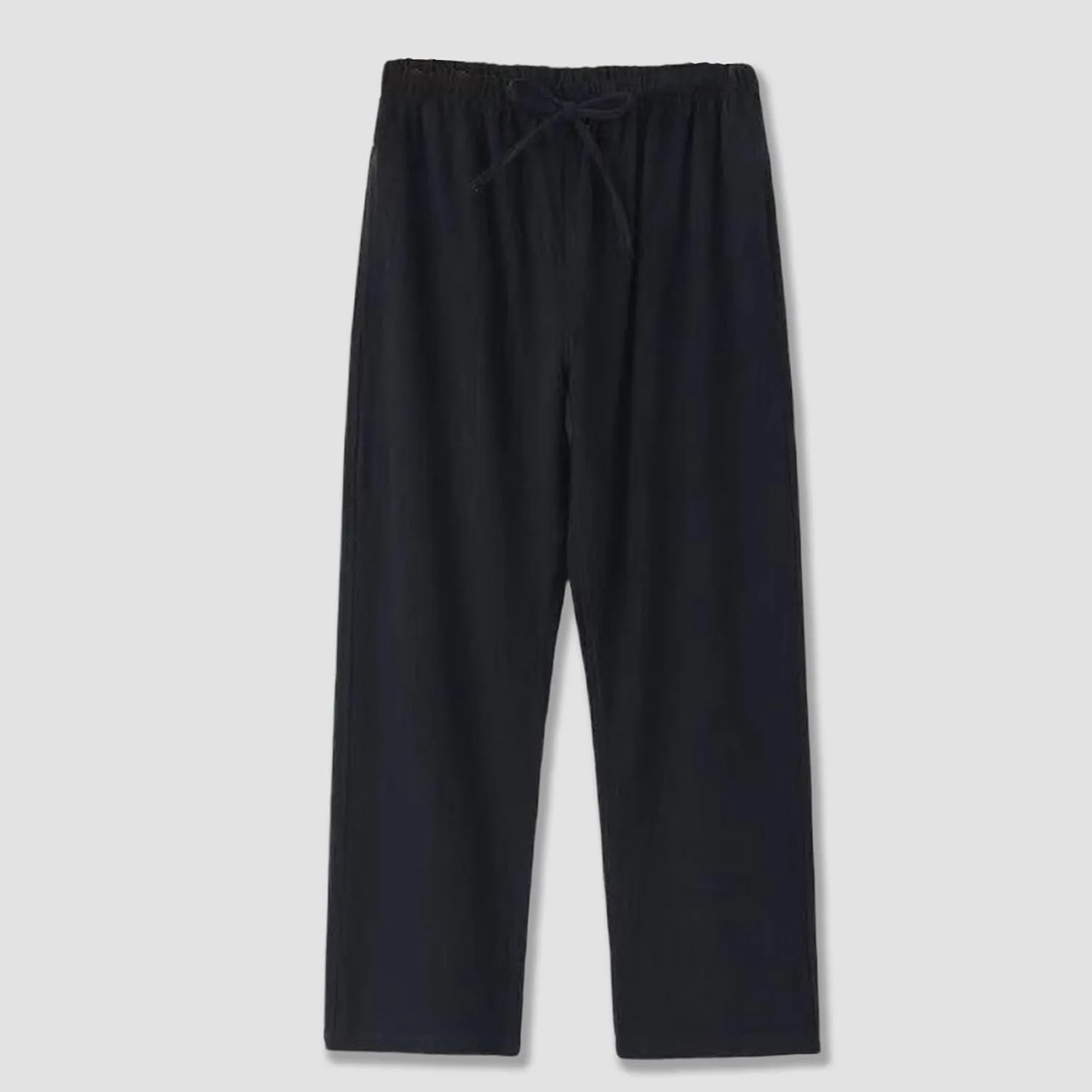 Linen Pants for Mens Casual Pants Summer Beach Pants Drawstring Yoga Pants Soft Elastic Waist Pants