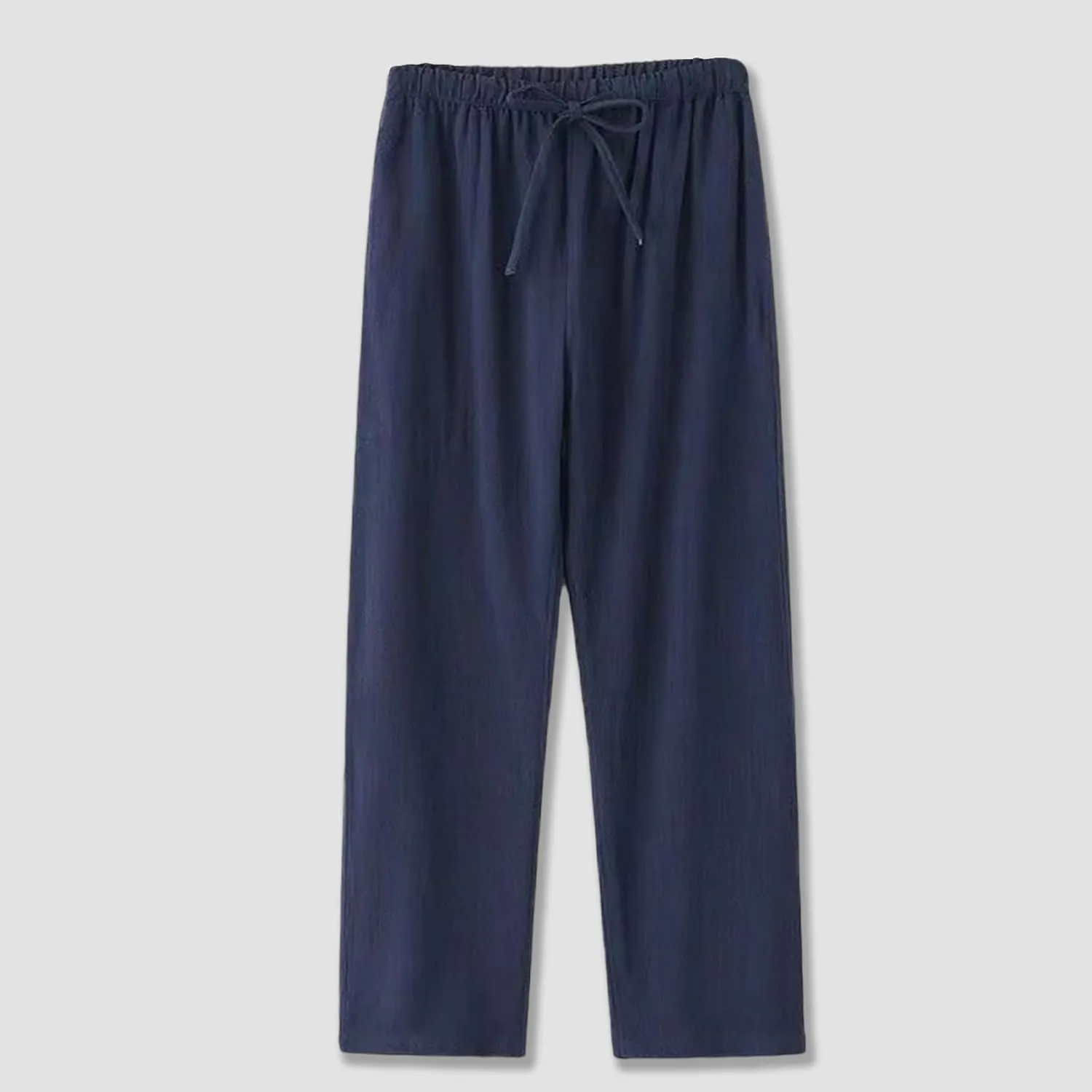 Linen Pants for Mens Casual Pants Summer Beach Pants Drawstring Yoga Pants Soft Elastic Waist Pants