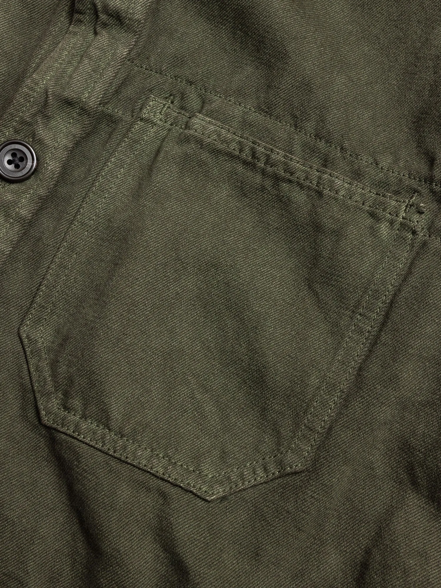 Linen Shirt Jacket in Khaki