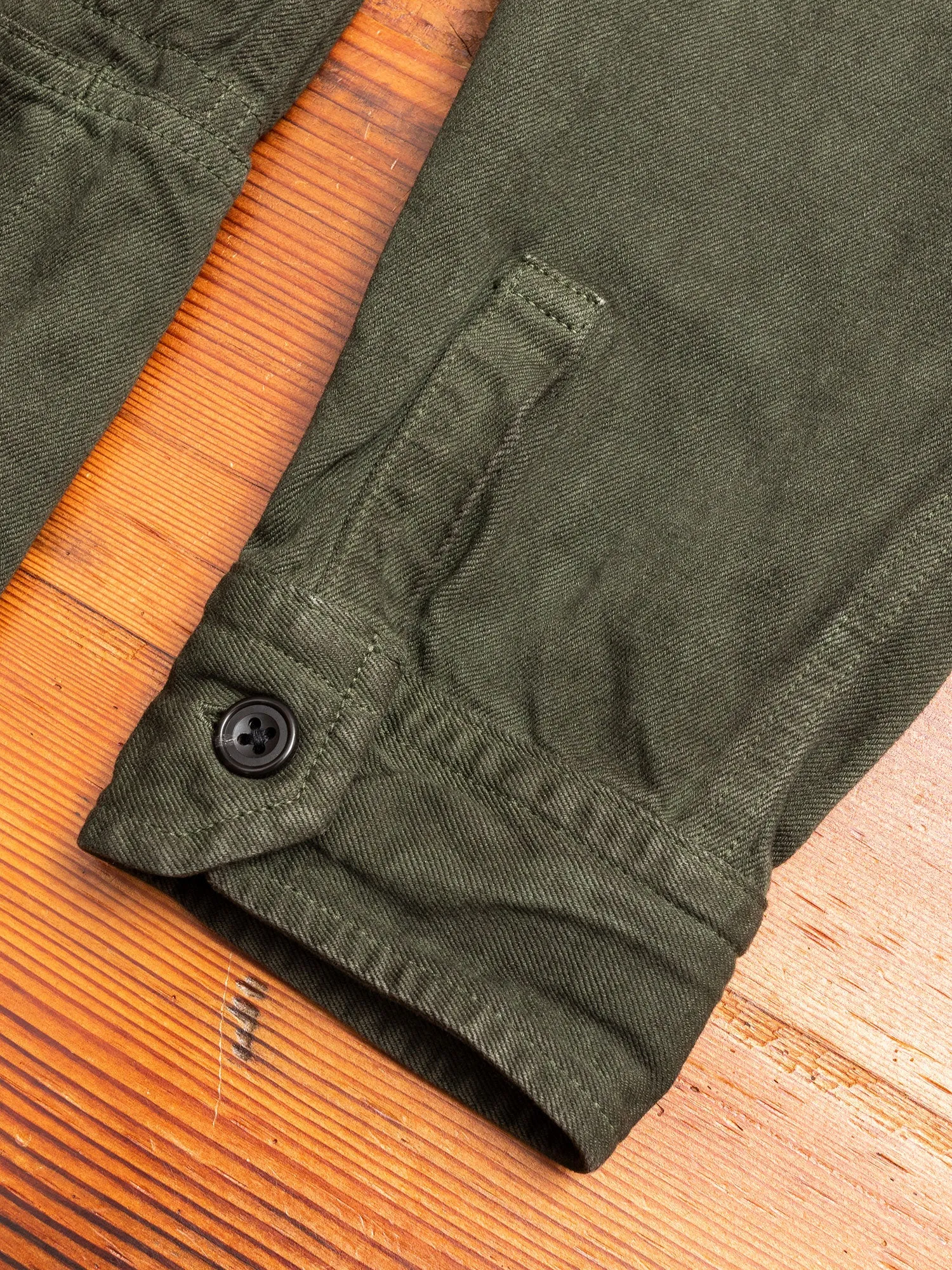 Linen Shirt Jacket in Khaki