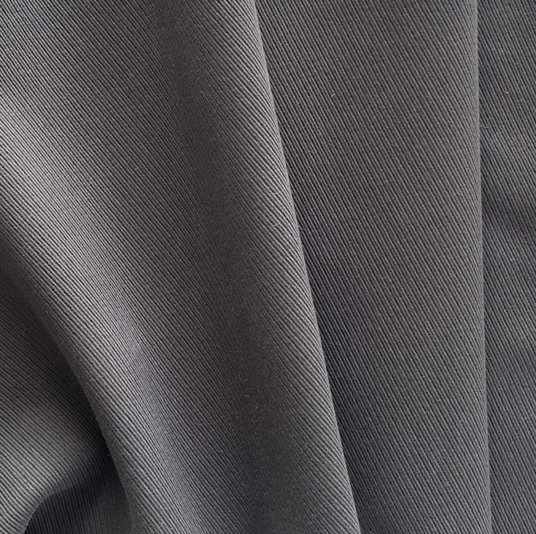 Loro Piana Mid-Weight Slate Grey Stretch Cotton Denim Twill (Made in Italy)
