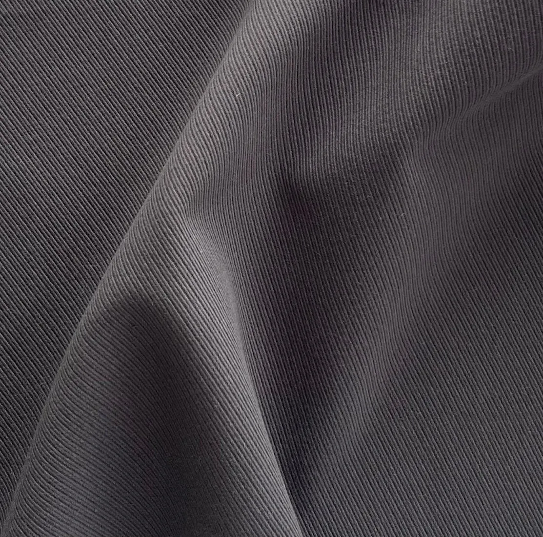 Loro Piana Mid-Weight Slate Grey Stretch Cotton Denim Twill (Made in Italy)