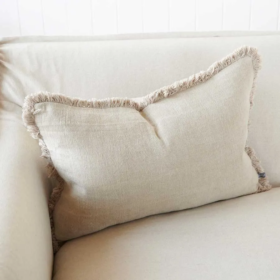 Luca® Boho Linen Cushion - Natural