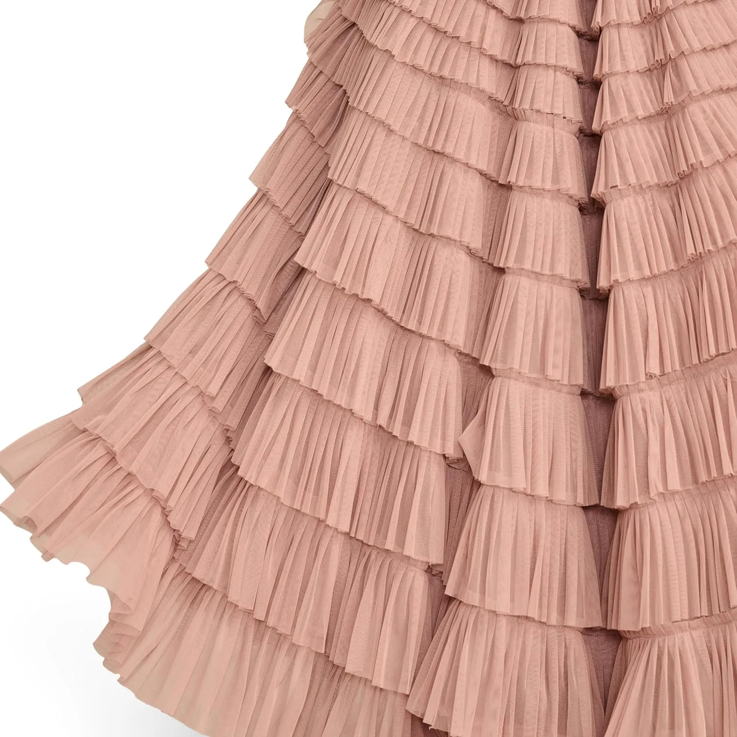 Lucky Brand Women's Tulle Ruffle Maxi Skirt