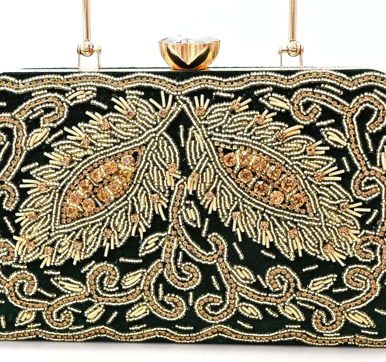 Luxury Beaded Clutch for Women || Embroidered Handbag || Elegant Purse