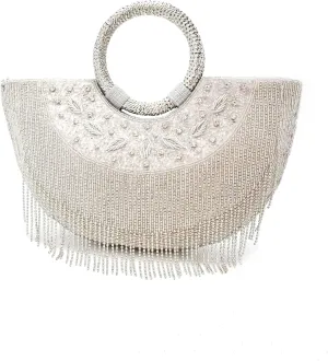 Luxury Beaded Clutch for Women || Embroidered Handbag || Elegant Purse