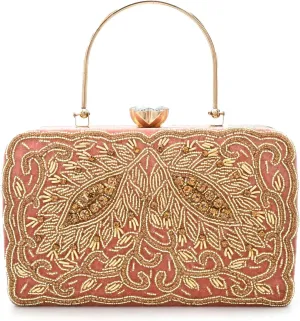 Luxury Beaded Clutch for Women || Embroidered Handbag || Elegant Purse