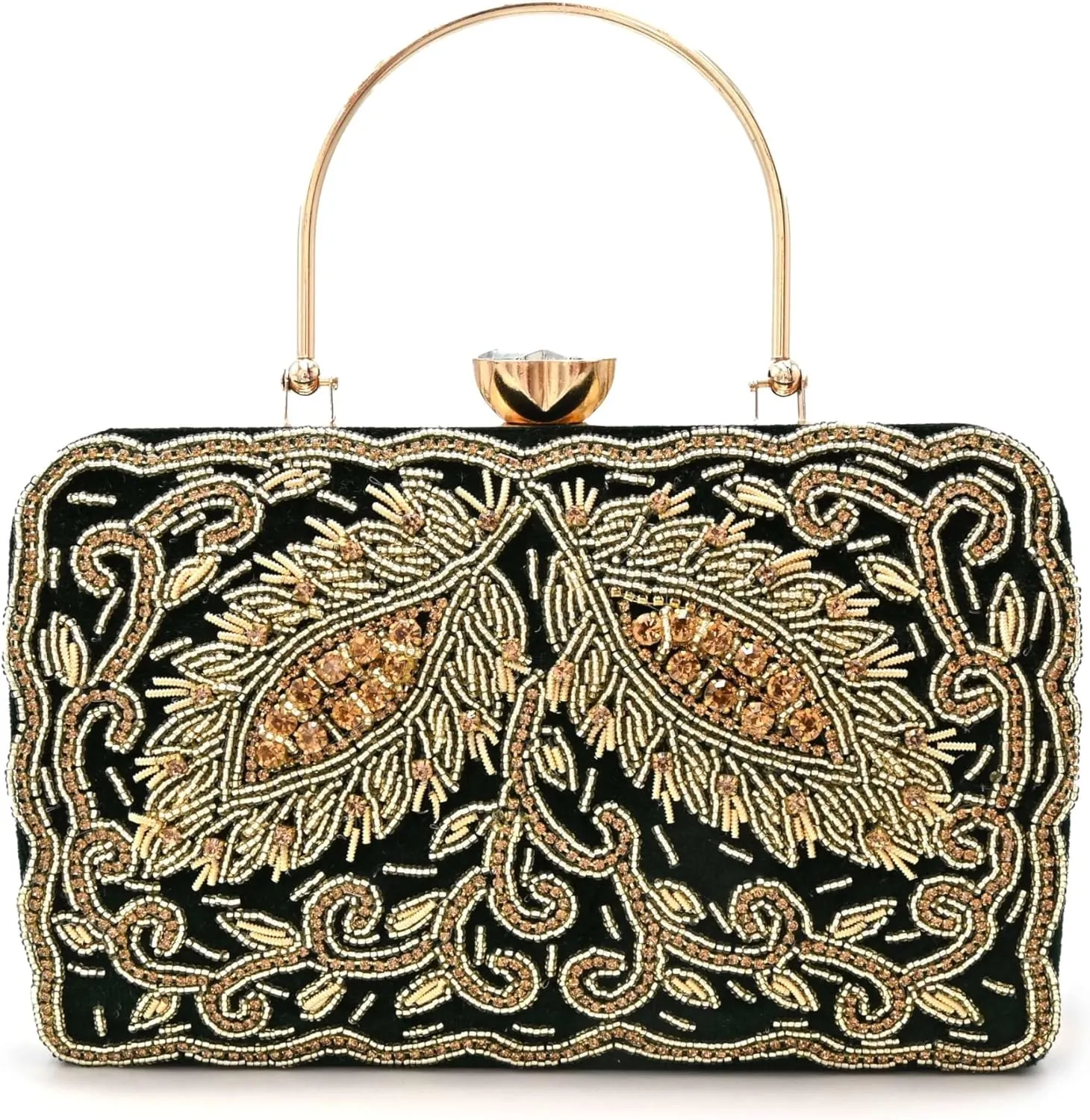 Luxury Beaded Clutch for Women || Embroidered Handbag || Elegant Purse
