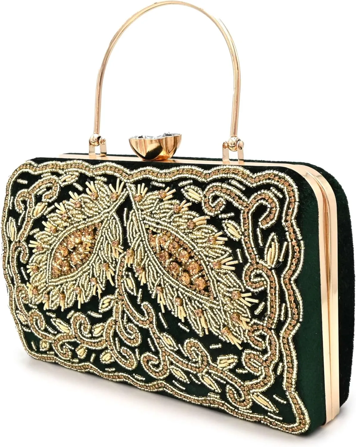 Luxury Beaded Clutch for Women || Embroidered Handbag || Elegant Purse