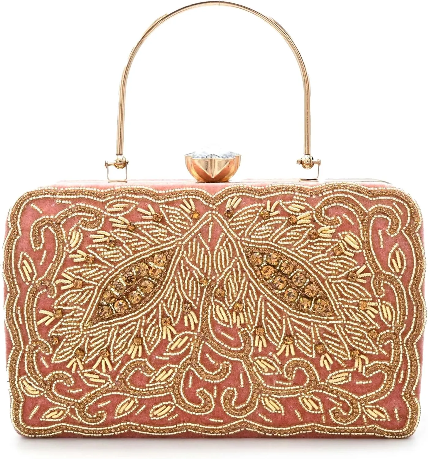 Luxury Beaded Clutch for Women || Embroidered Handbag || Elegant Purse
